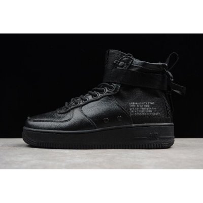 Nike Erkek Sf-af1 Mid Siyah Kaykay Ayakkabı Türkiye - EV4IVRY6